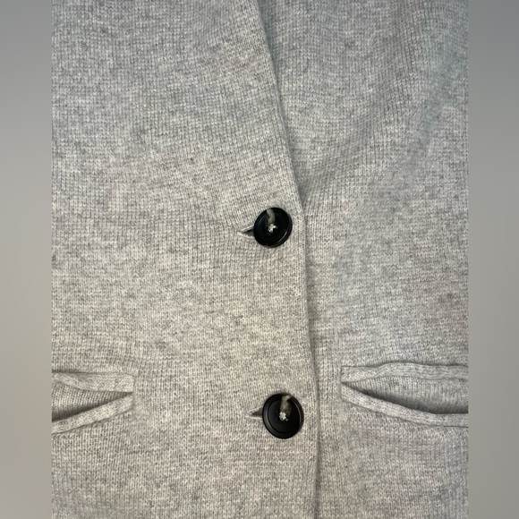 Madewell Women’s Knit Oversized Cardigan Sweater Button  Thick Gray Size Small - Picture 3 of 7